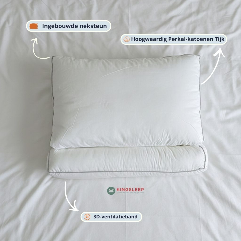 Hoofdkussen Kingsleep Pearl Ergo